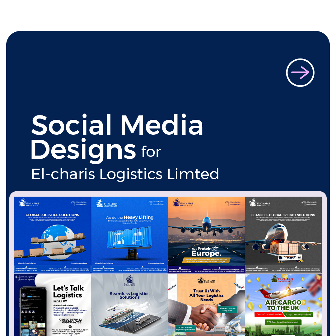 Social Media Design for El-charis Logistics Limted